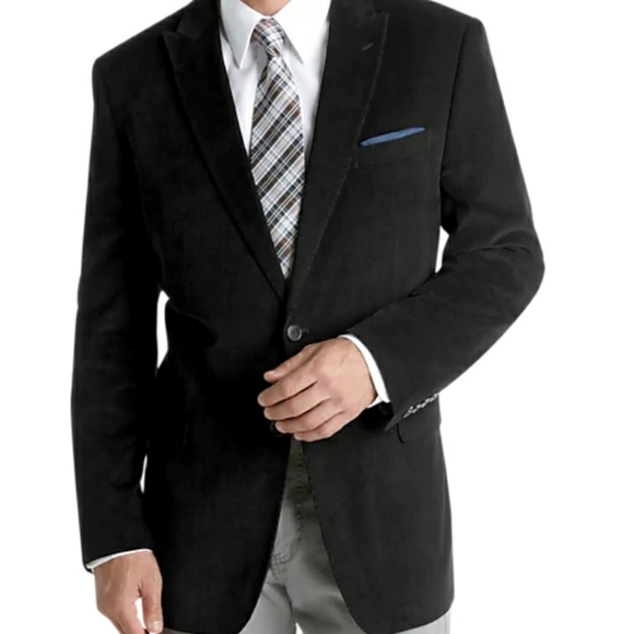 Calvin Klein black corduroy jacket sport coat 54